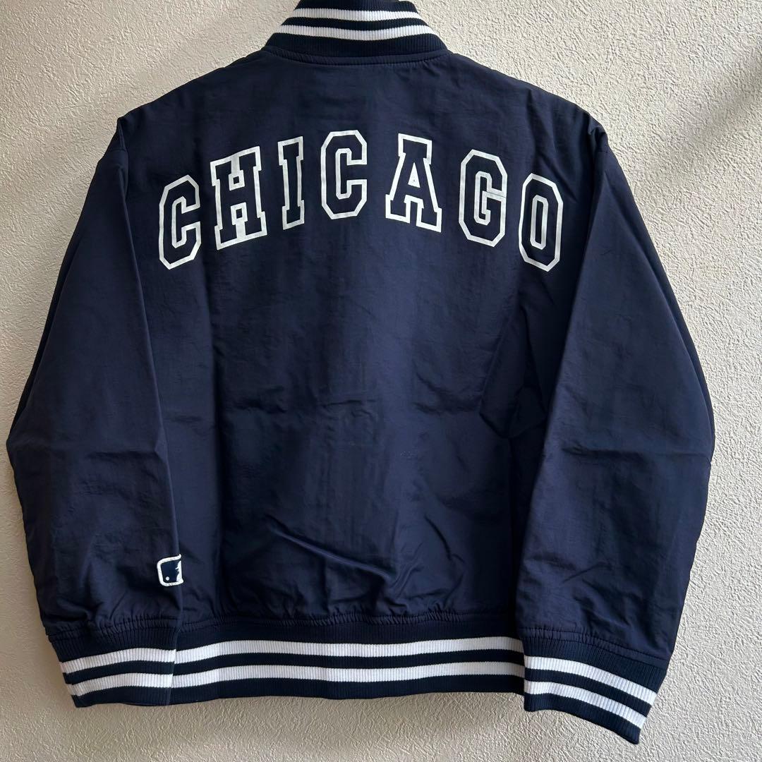 【150】MLB カブス　ブルゾン●スタジャン　ナイロンジャケット　アウター