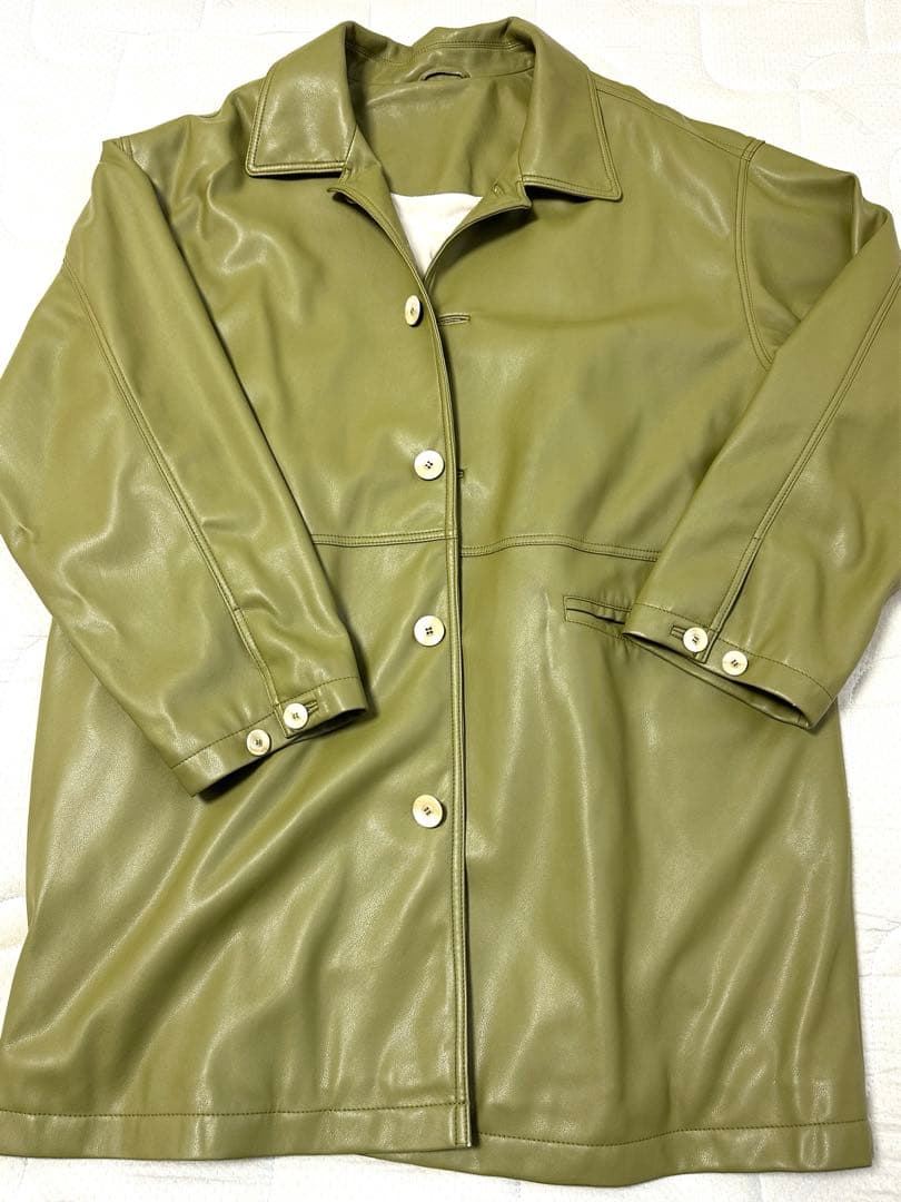 【TODAYFUL(トゥデイフル)】Ecoleather Over Jacket