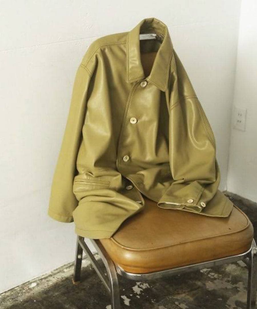 【TODAYFUL(トゥデイフル)】Ecoleather Over Jacket