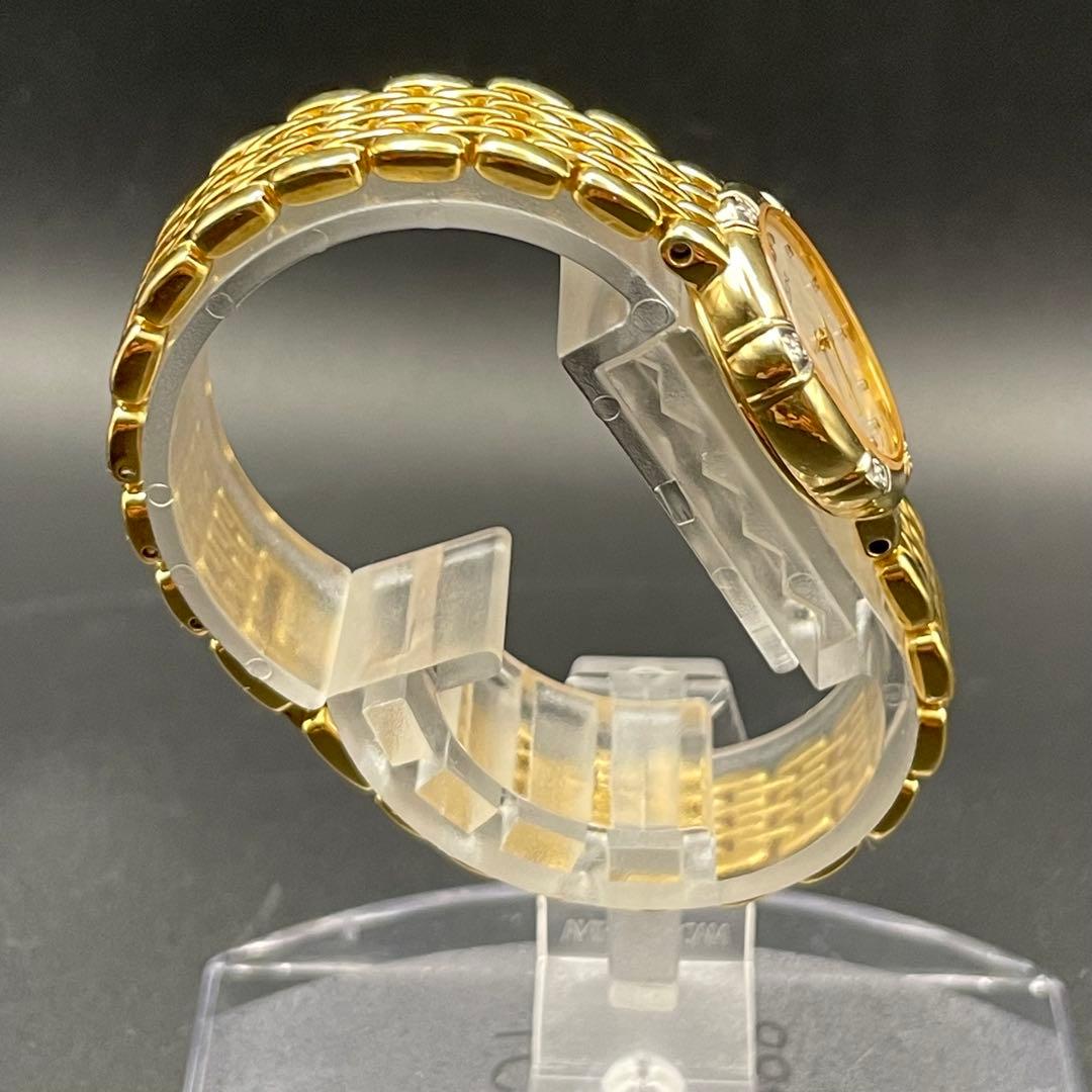 SEIKO エクセリーヌ　ダイヤベゼル　ゴールド 腕時計レディース