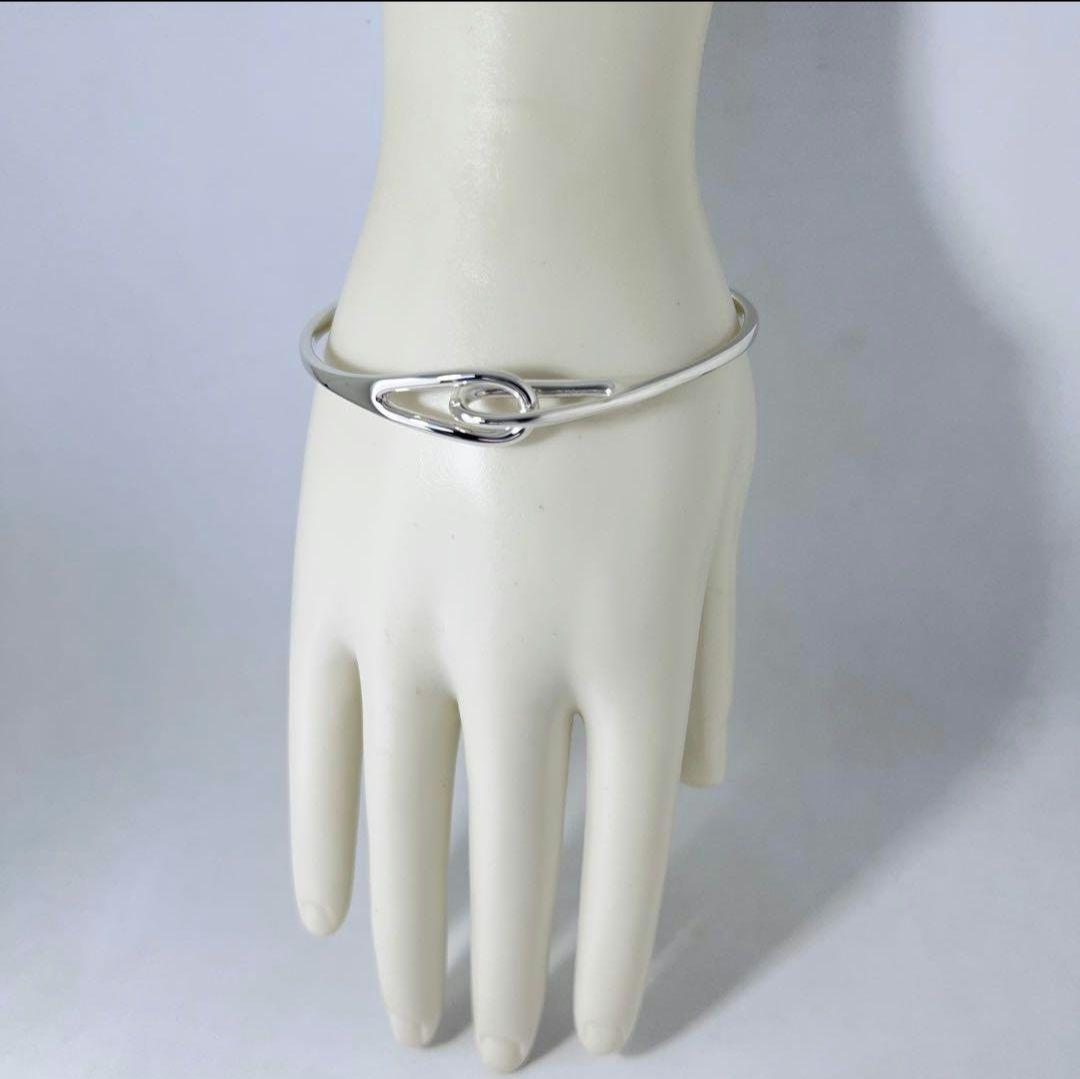 ティファニー　ダブルループバングルブレスレット　シルバー925 磨き済