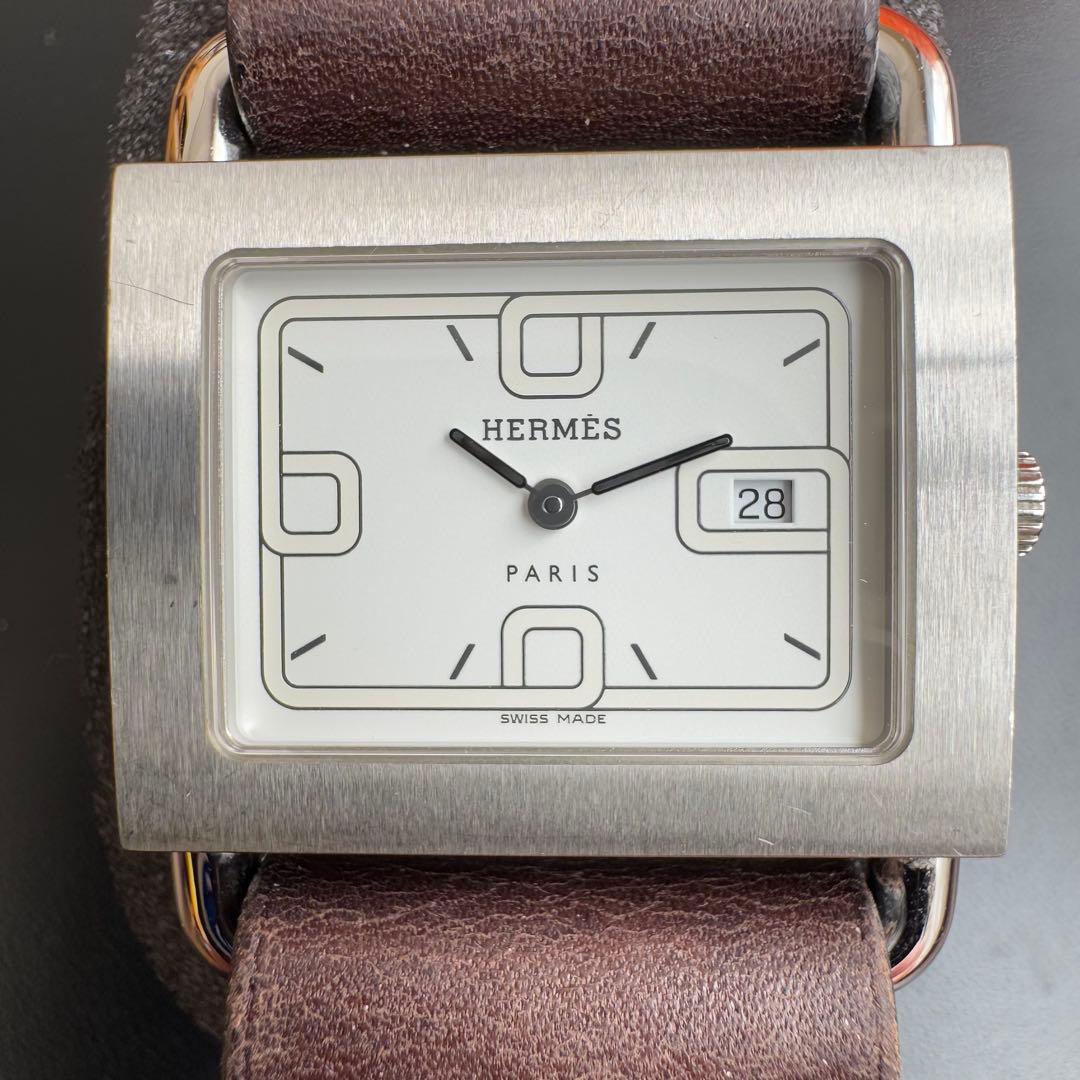 エルメス HERMES バレニア デイト 腕時計 美品 (生産終了モデル)