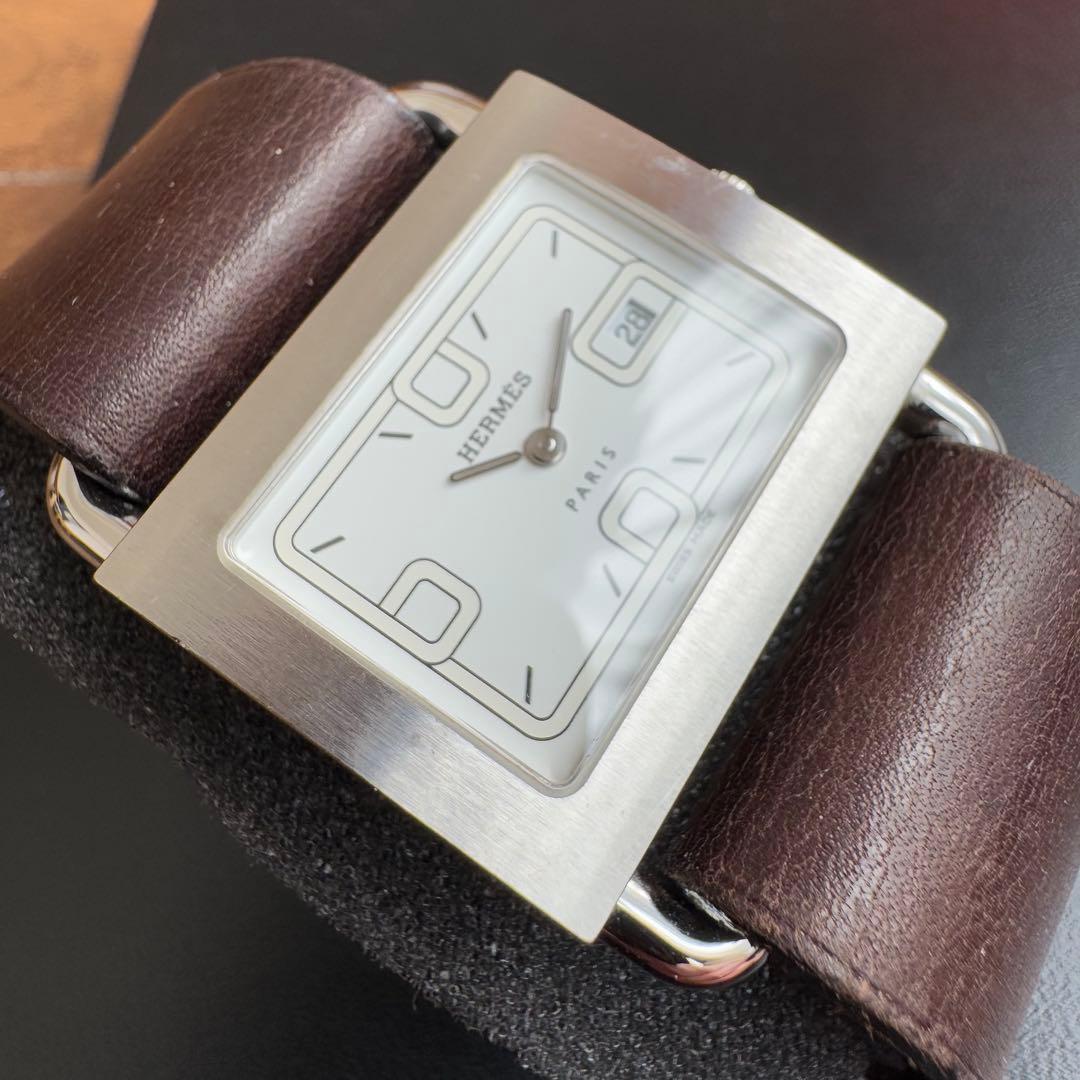 エルメス HERMES バレニア デイト 腕時計 美品 (生産終了モデル)