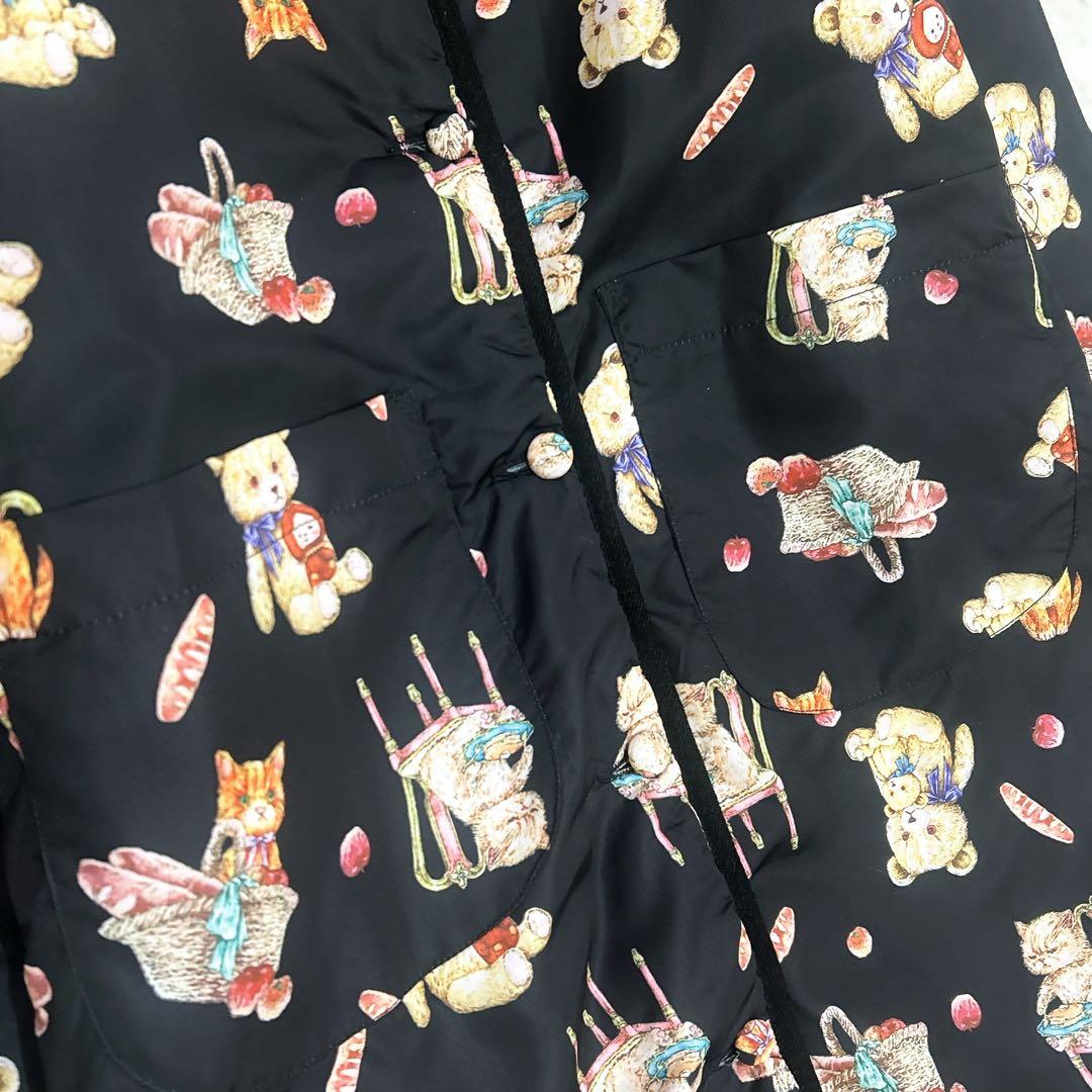 美品 yukiemon テキスタイルキルティングコート まぜまぜ リバーシブル