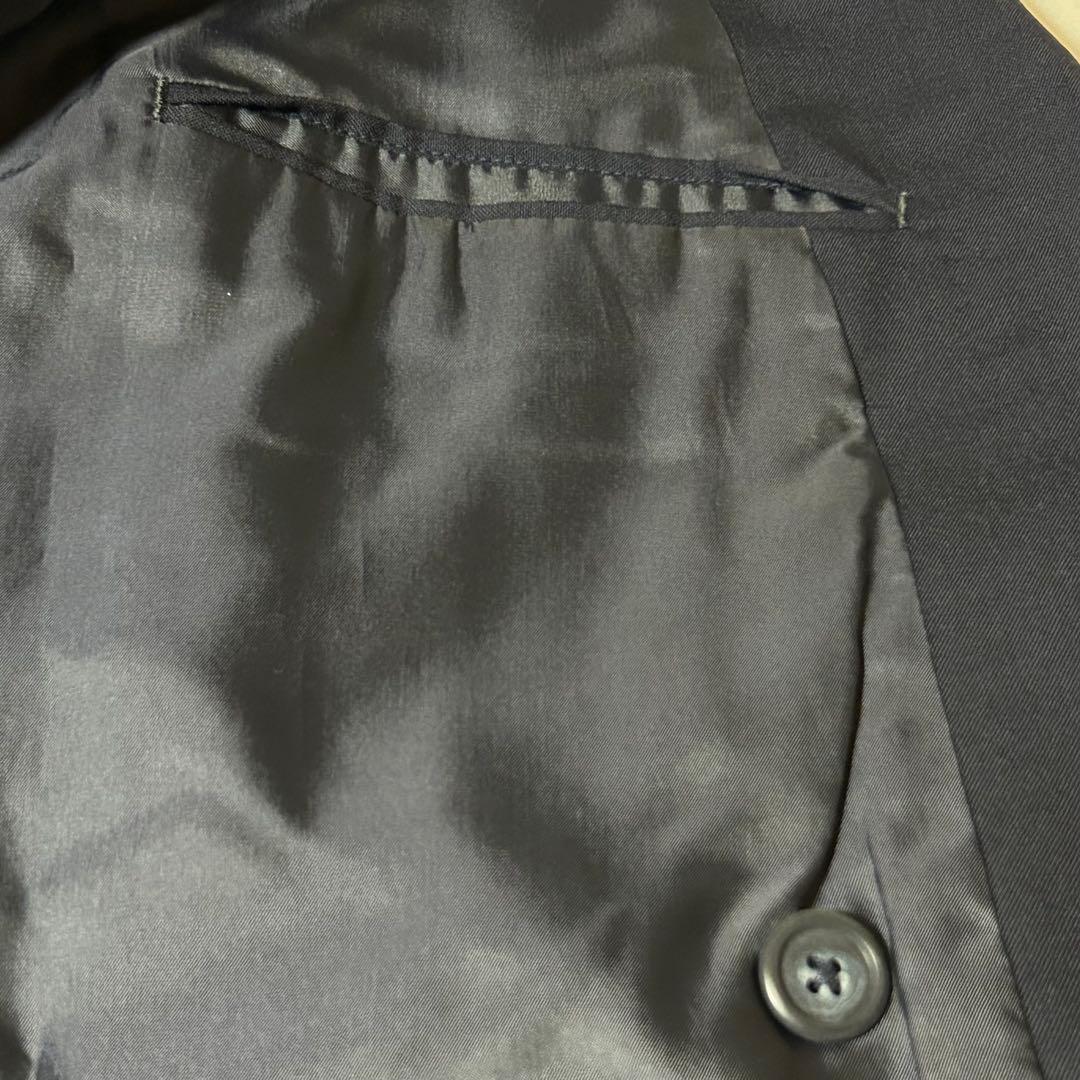 ジェイプレス 紺ブレ ダブルジャケット 金ボタン L相当 ウール100%日本製