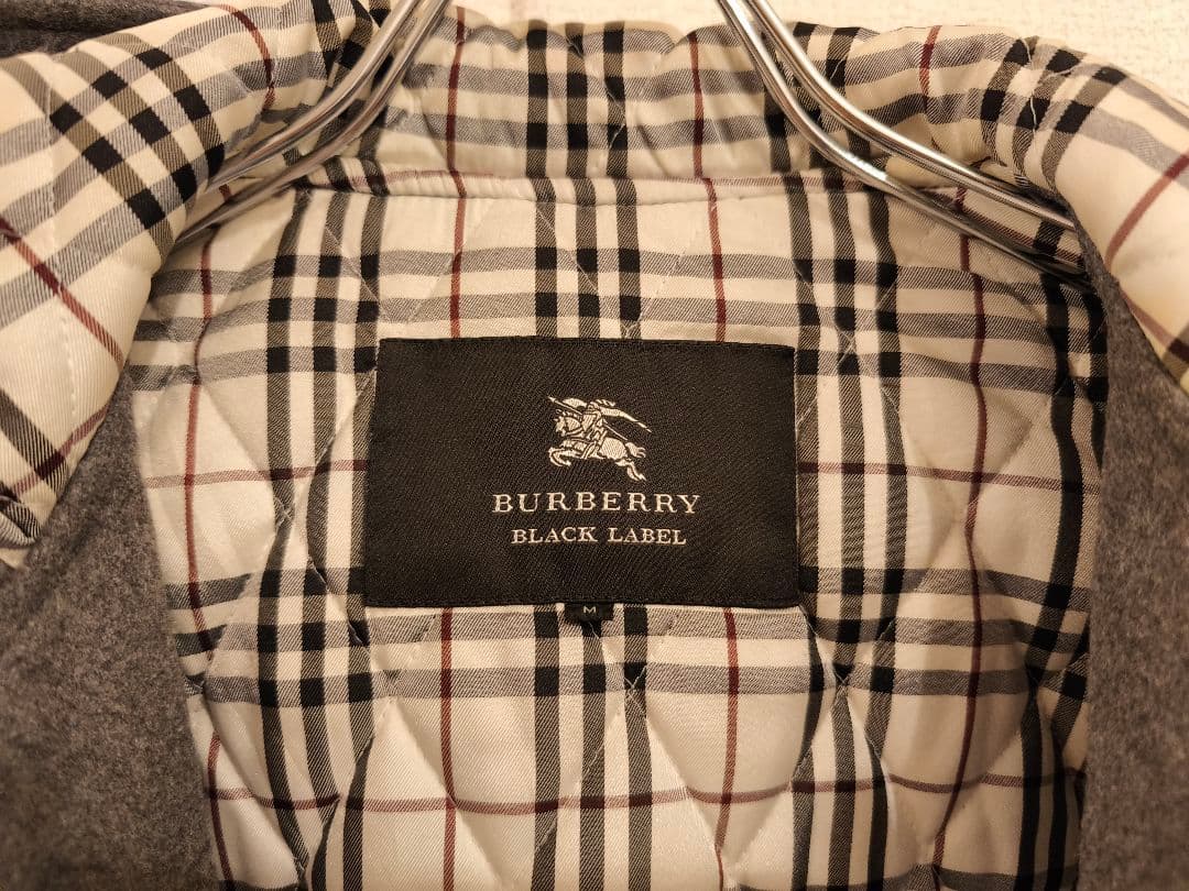 【BURBERRY BLACK LABEL】カシミア混　中綿ダッフルコート