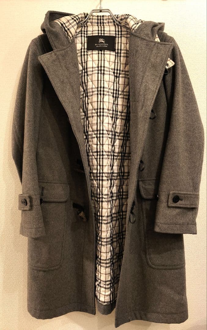 【BURBERRY BLACK LABEL】カシミア混　中綿ダッフルコート