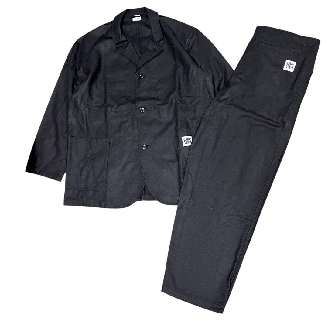 新品 timc inc Flannel/セットアップ/ジャケット × パンツ/黒