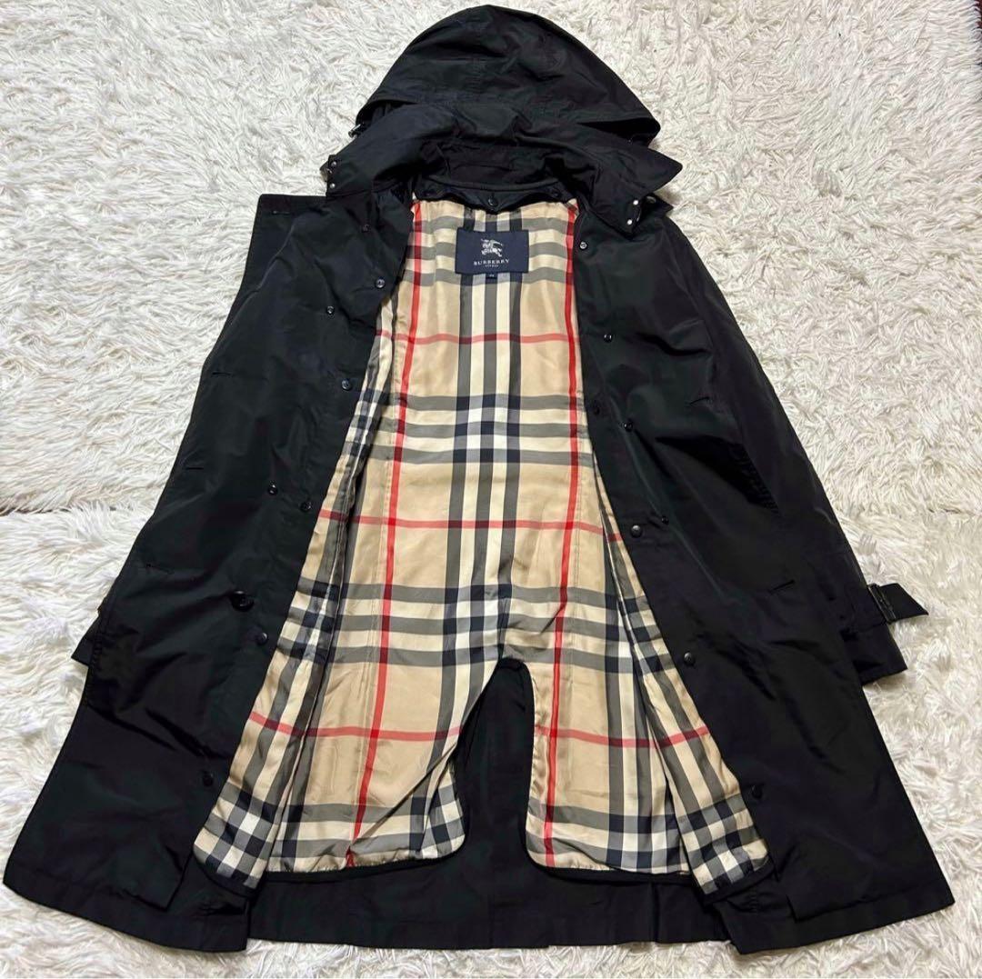 【】2XL バーバリーロンドン トレンチコート ライナー ノバチェック
