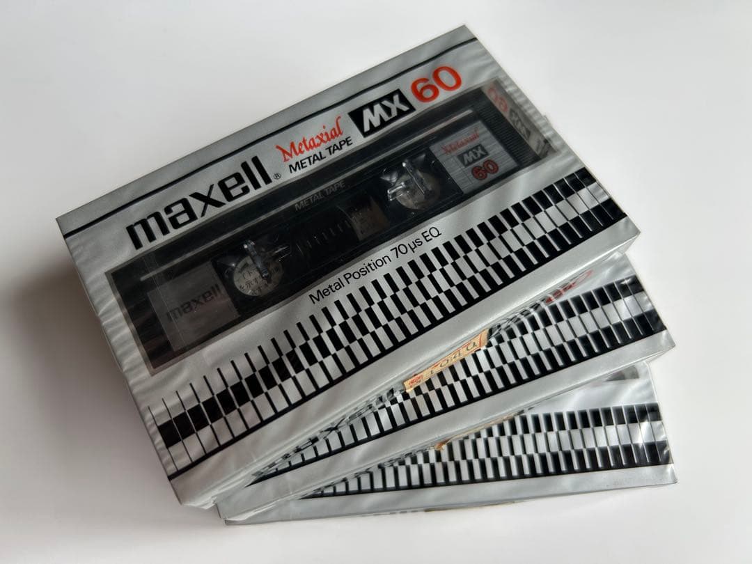 maxell MX60 マクセル メタル カセット テープ 3本