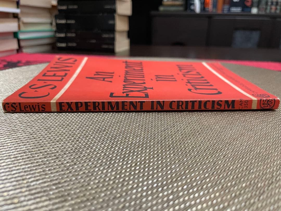 洋書 C.S. Lewis An Experiment in Criticism