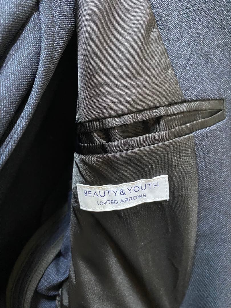 【値下げしました】BEAUTY&YOUTH ネイビー スーツ