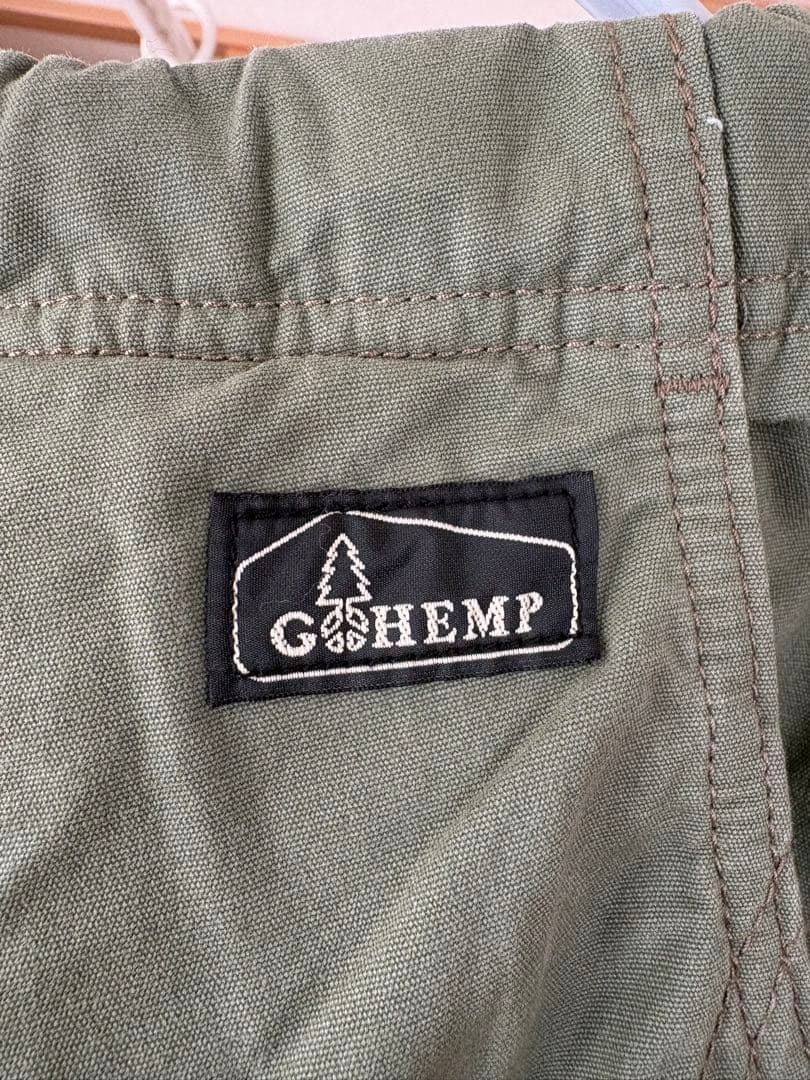 GOHEMP カーゴパンツ オリーブグリーン Ｌ