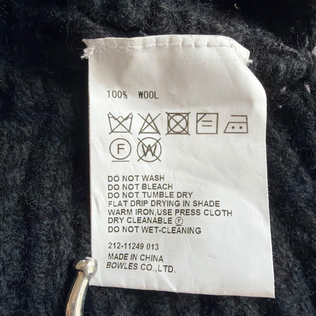 【11/29〜12/1値下】HYKE＊リブタートルネック　フリンジケープ