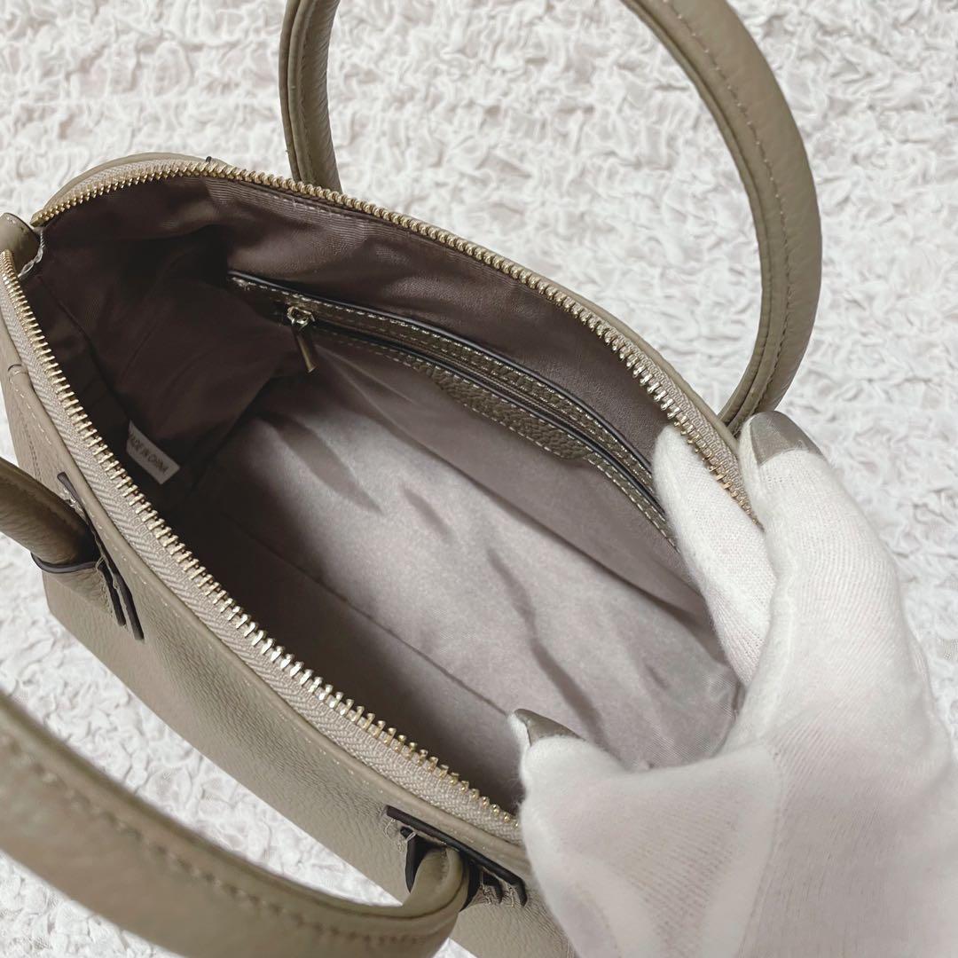 極美品✨HAYNI シエナ M 第二世代 グレージュ ショルダーバッグ 牛革