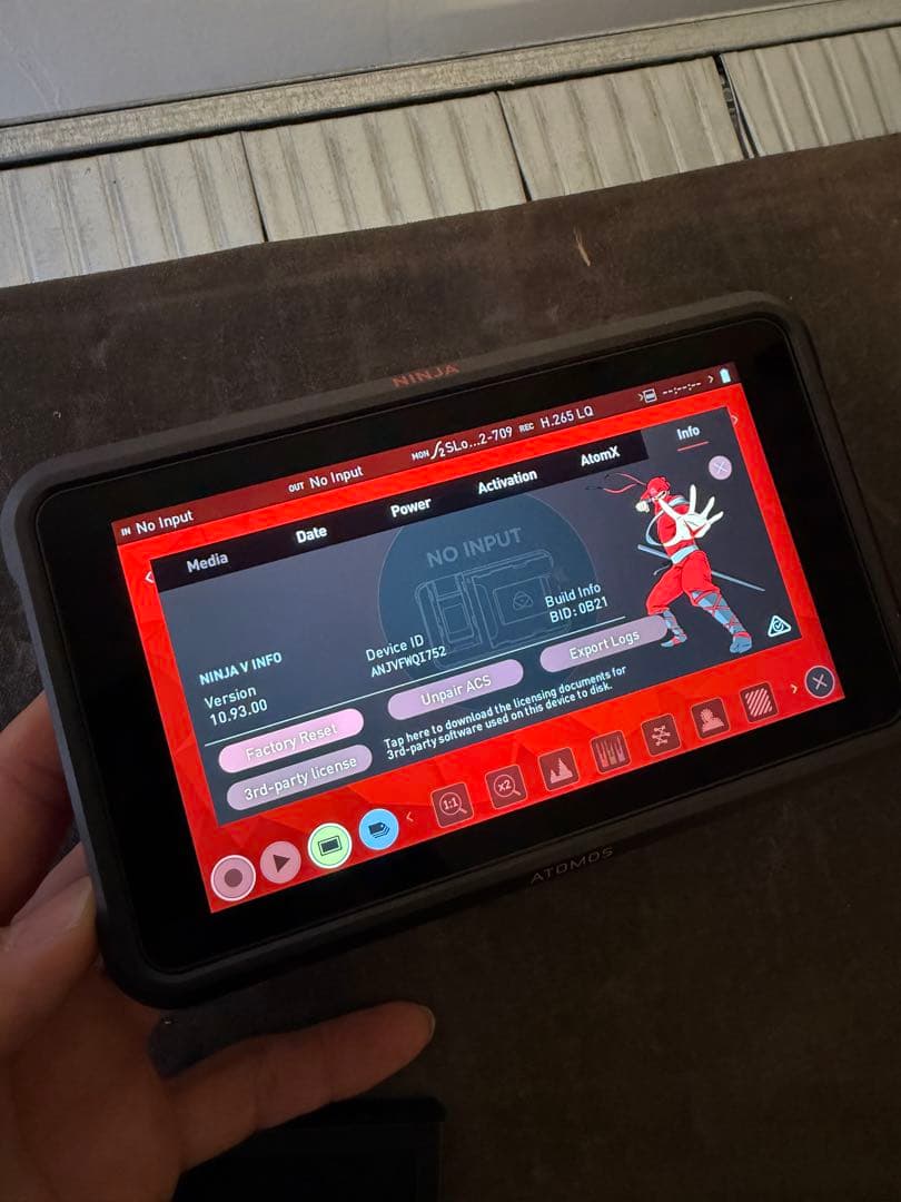 ATOMOS NINJA V &AtomCAST &500GBセット モニタ