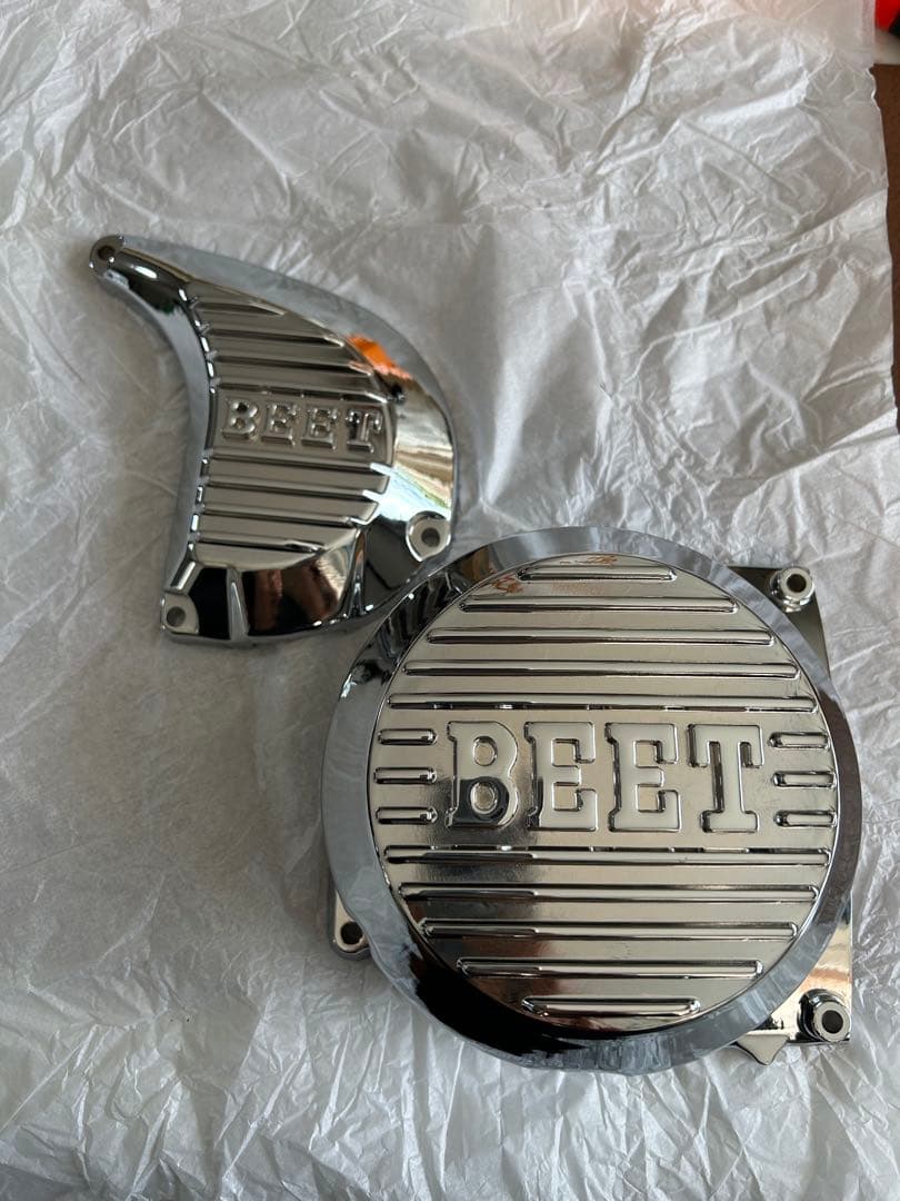 Z*A様 kh400 エンジンカバー、ポンプカバーセット　メッキ