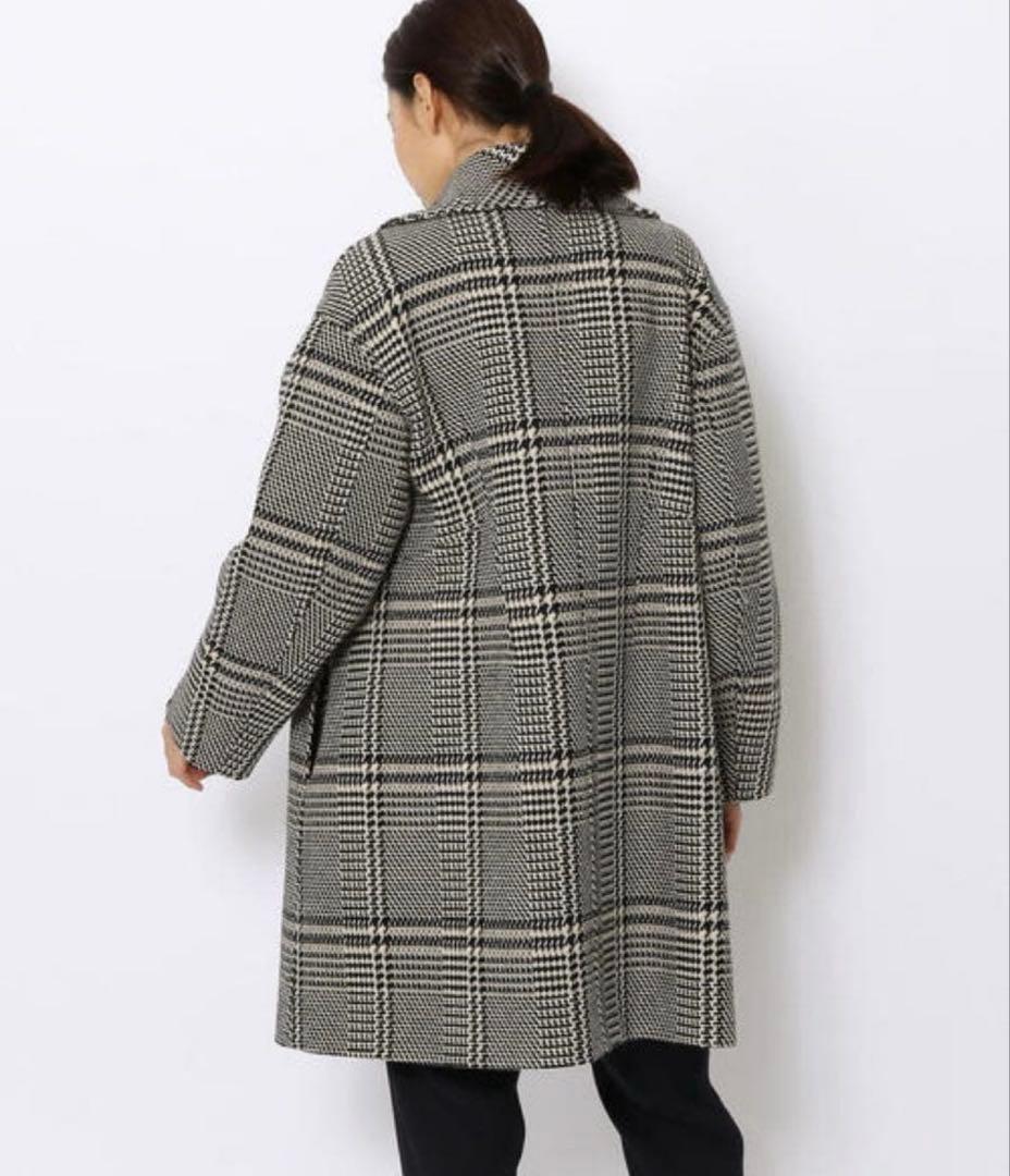 DES PRES ナイロンウールチェックコート トゥモローランド