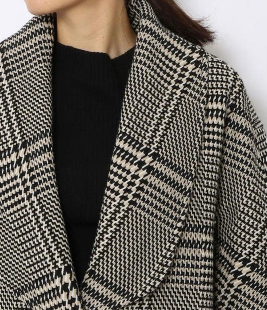 DES PRES ナイロンウールチェックコート トゥモローランド