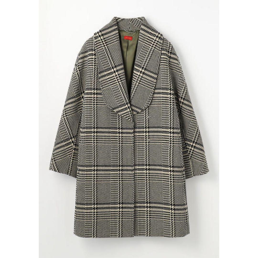 DES PRES ナイロンウールチェックコート トゥモローランド