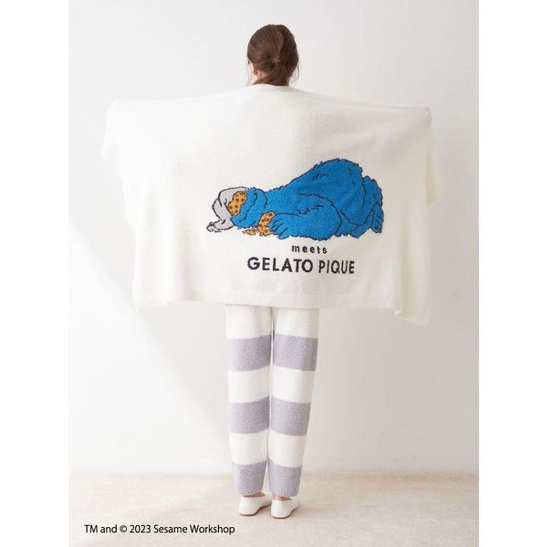 【新品】ジェラートピケ セサミストリート ブランケット クッキーモンスター