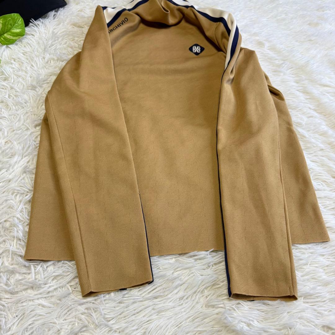 【アルチビオ】美品 モックネック ベージュ サイドライン 38 レディース