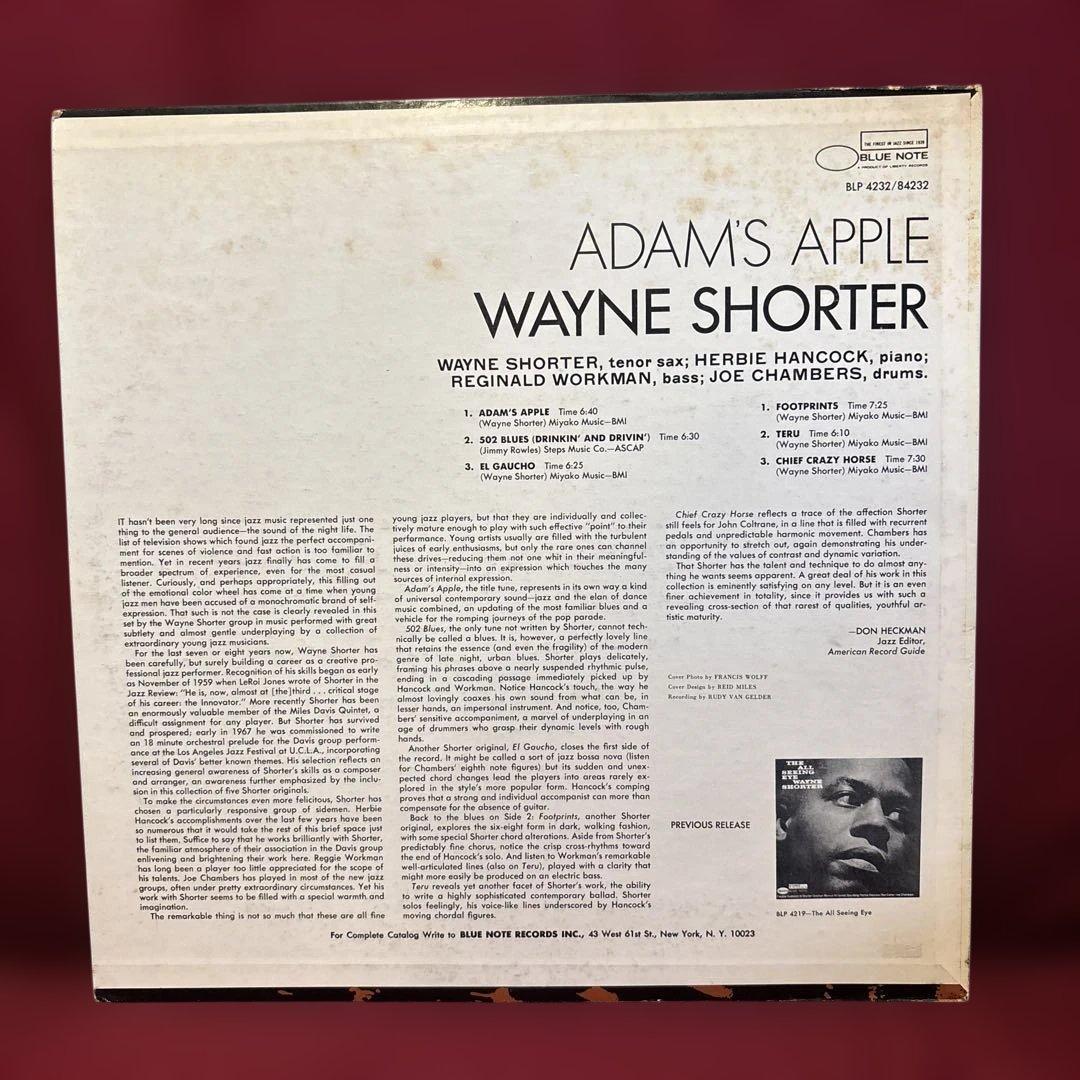 LP【BLUE NOTE】WAYNE SHORTER “ADAMS APPLE”