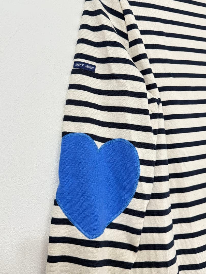 SAINT JAMES ボーダー ハート カットソー