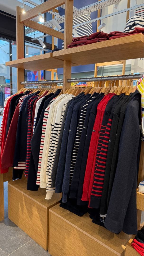 SAINT JAMES ボーダー ハート カットソー