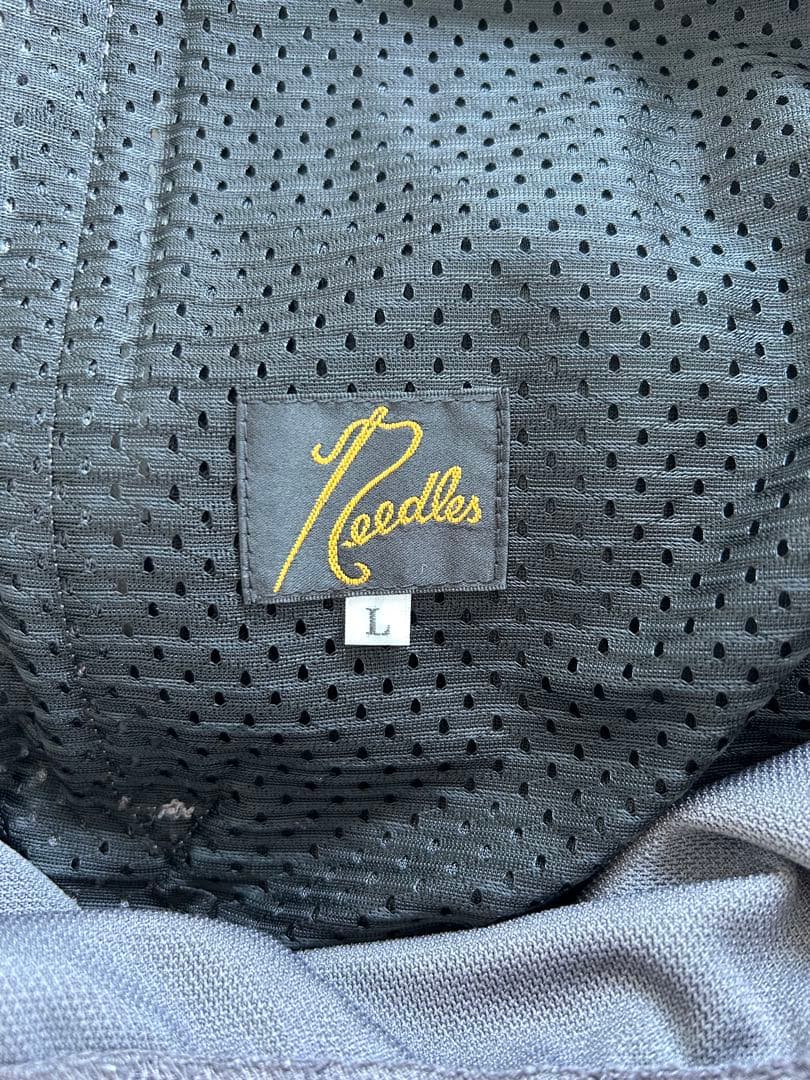 グレー ストライプ スラックス