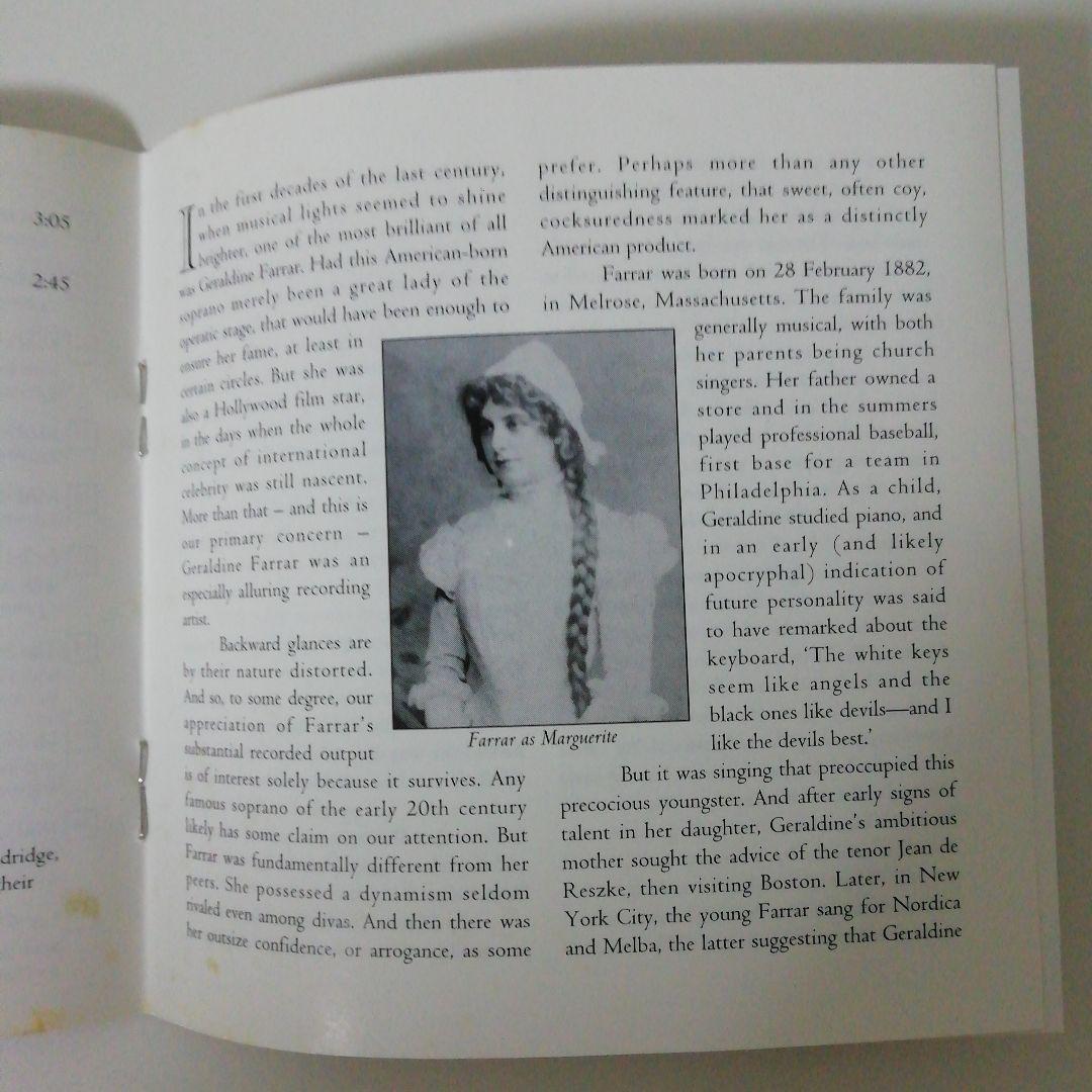 ジェラルディン・ファーラー　ヴィクター録音全集Geraldine Farrar