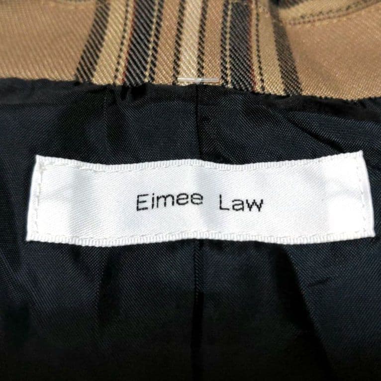 未使用✨️【Eimee Lau】バックプリーツテーラードジャケット ベージュ系