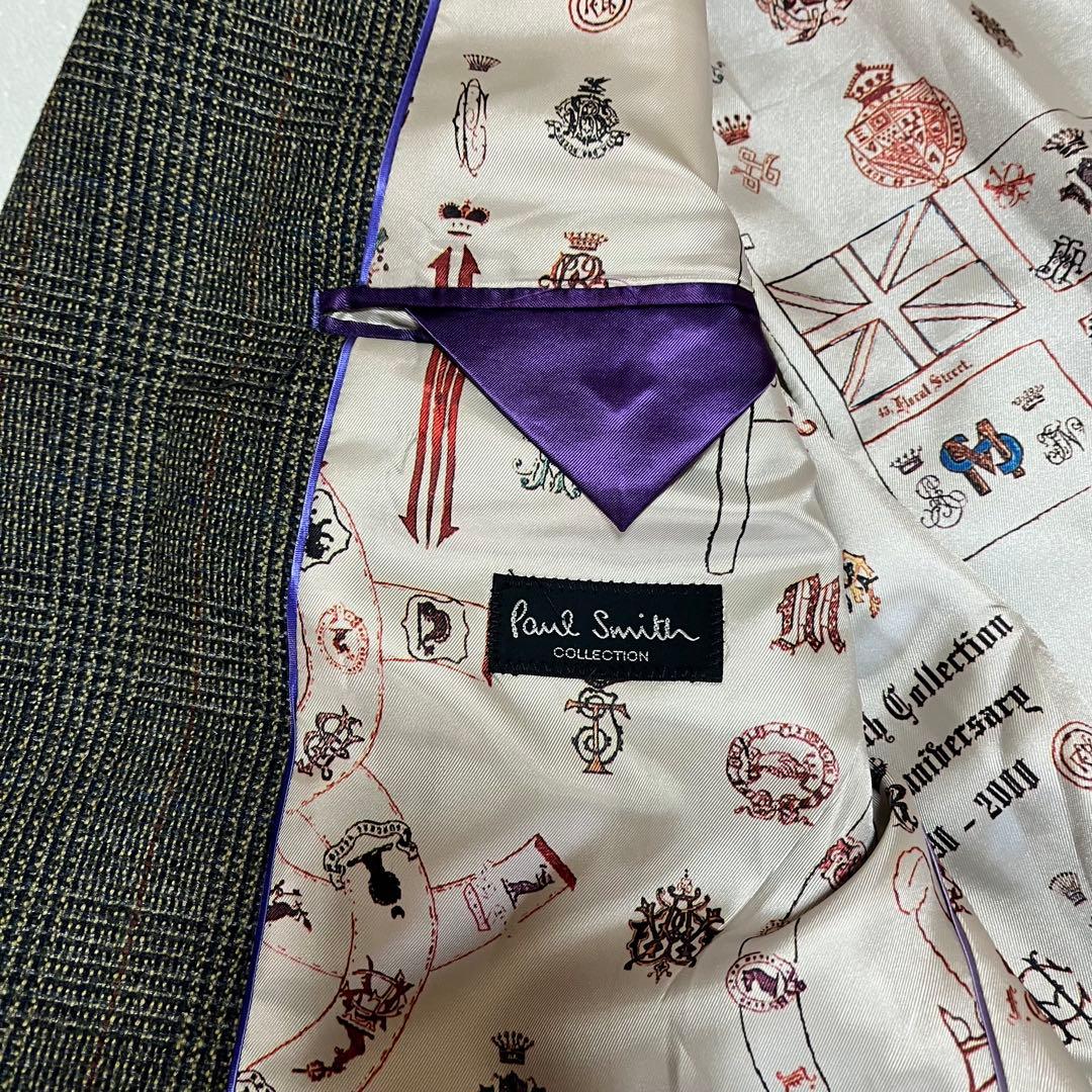 【10周年限定盤 】ポールスミスコレクション　総柄裏地 ツイード XL