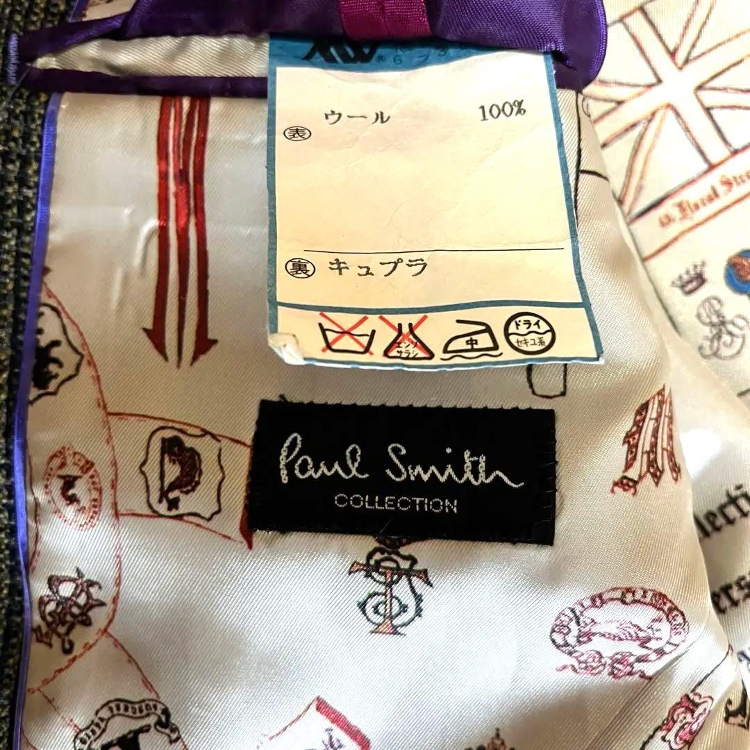 【10周年限定盤 】ポールスミスコレクション　総柄裏地 ツイード XL