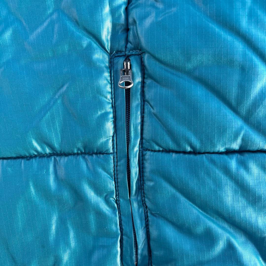 ば*ん様 HUSH HUSH 青 水色 ファー付きダウンベスト y2k グランジ