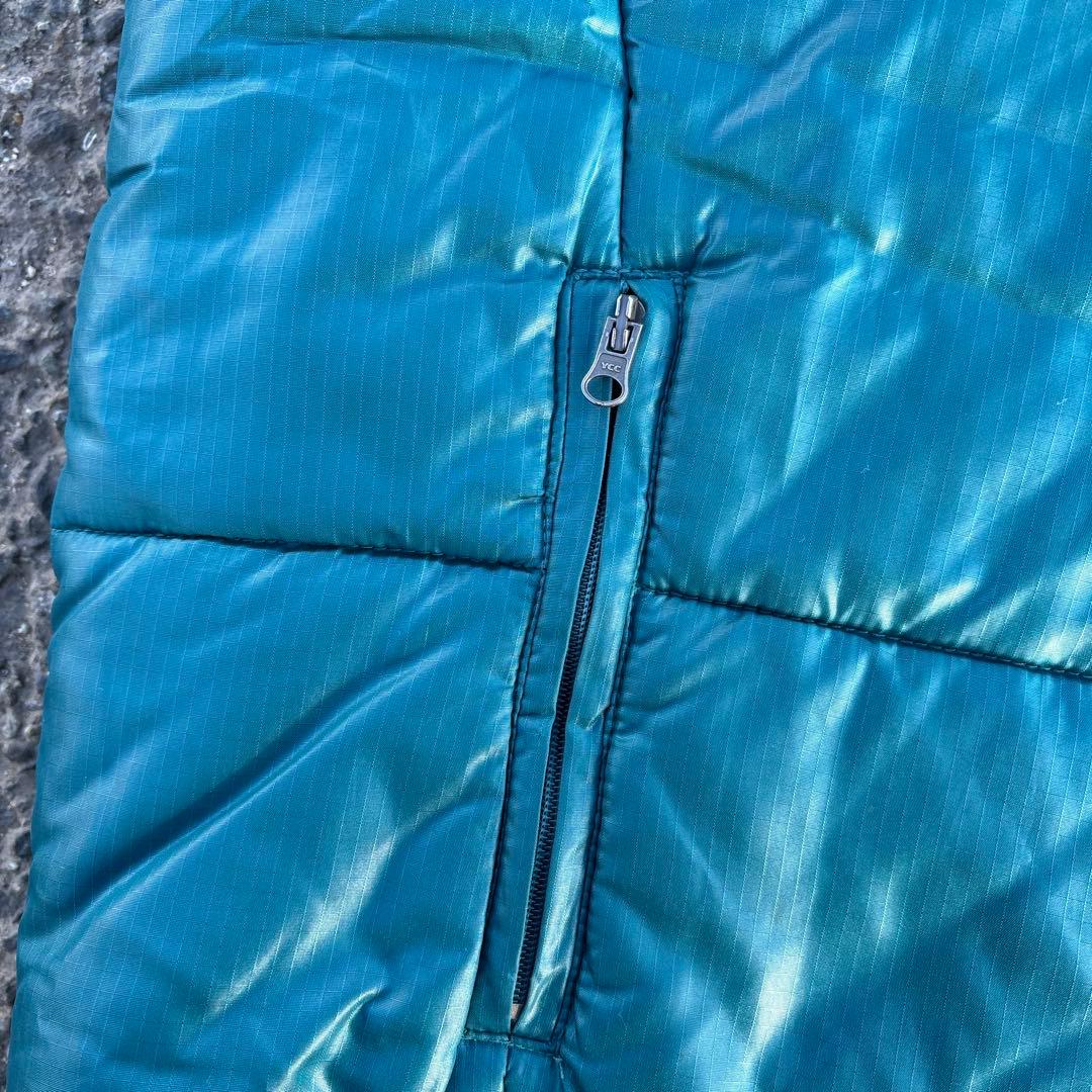 ば*ん様 HUSH HUSH 青 水色 ファー付きダウンベスト y2k グランジ