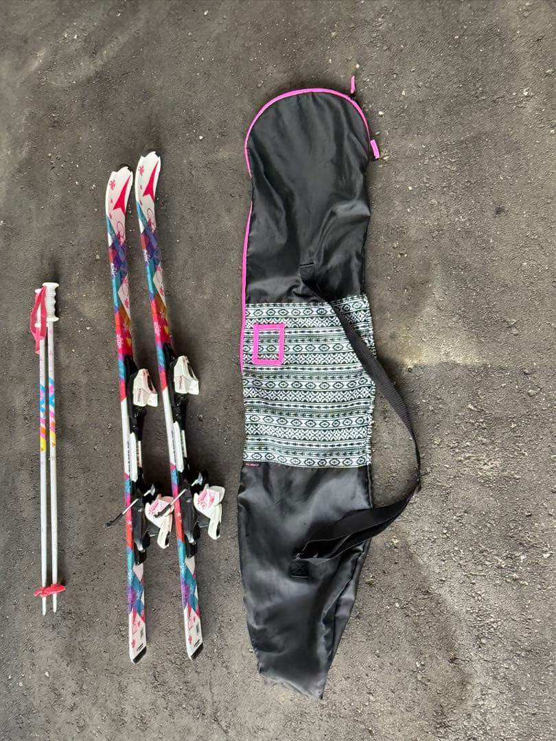 スキーセット 120 ストック付き