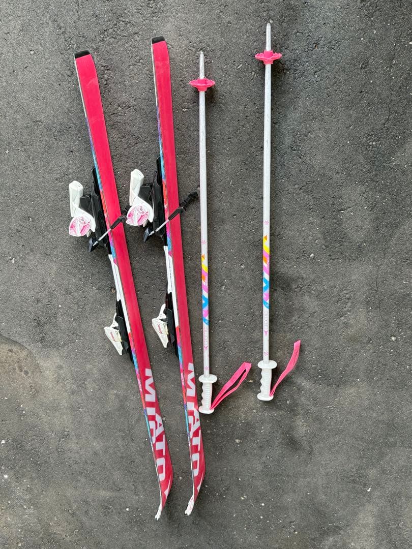 スキーセット 120 ストック付き