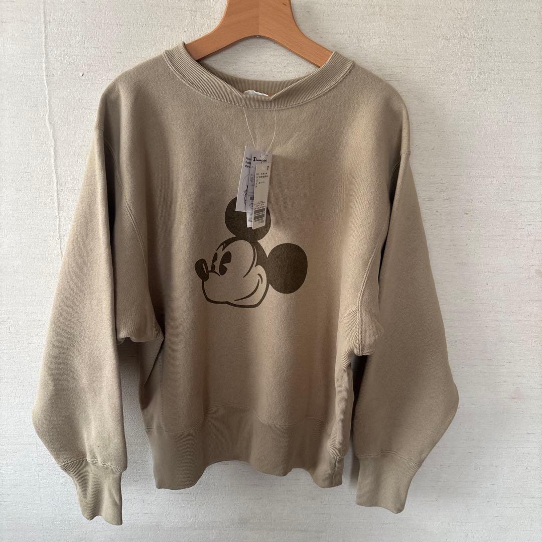 ジャーナルスタンダード　トレーナー　ベージュミッキーコラボ