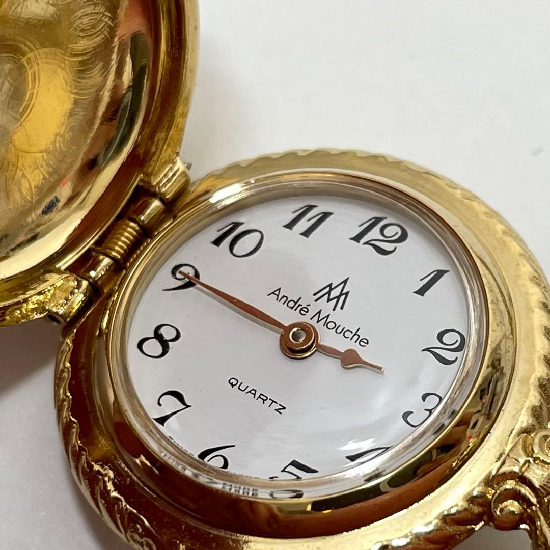 【時計部分不動】Andre Mouche アンドレムッシュ ペンダントウォッチ