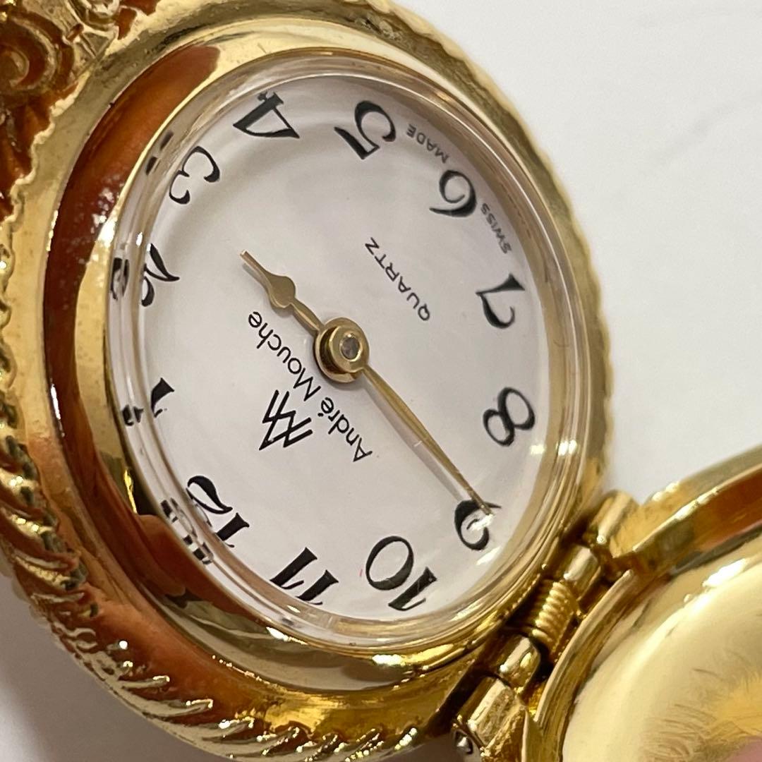 【時計部分不動】Andre Mouche アンドレムッシュ ペンダントウォッチ