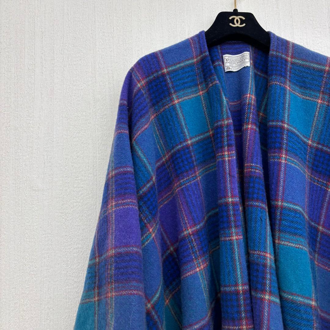 極美品⭐️ 70s ペンドルトン チェック柄 カーディガン U.S.A製 大きめ