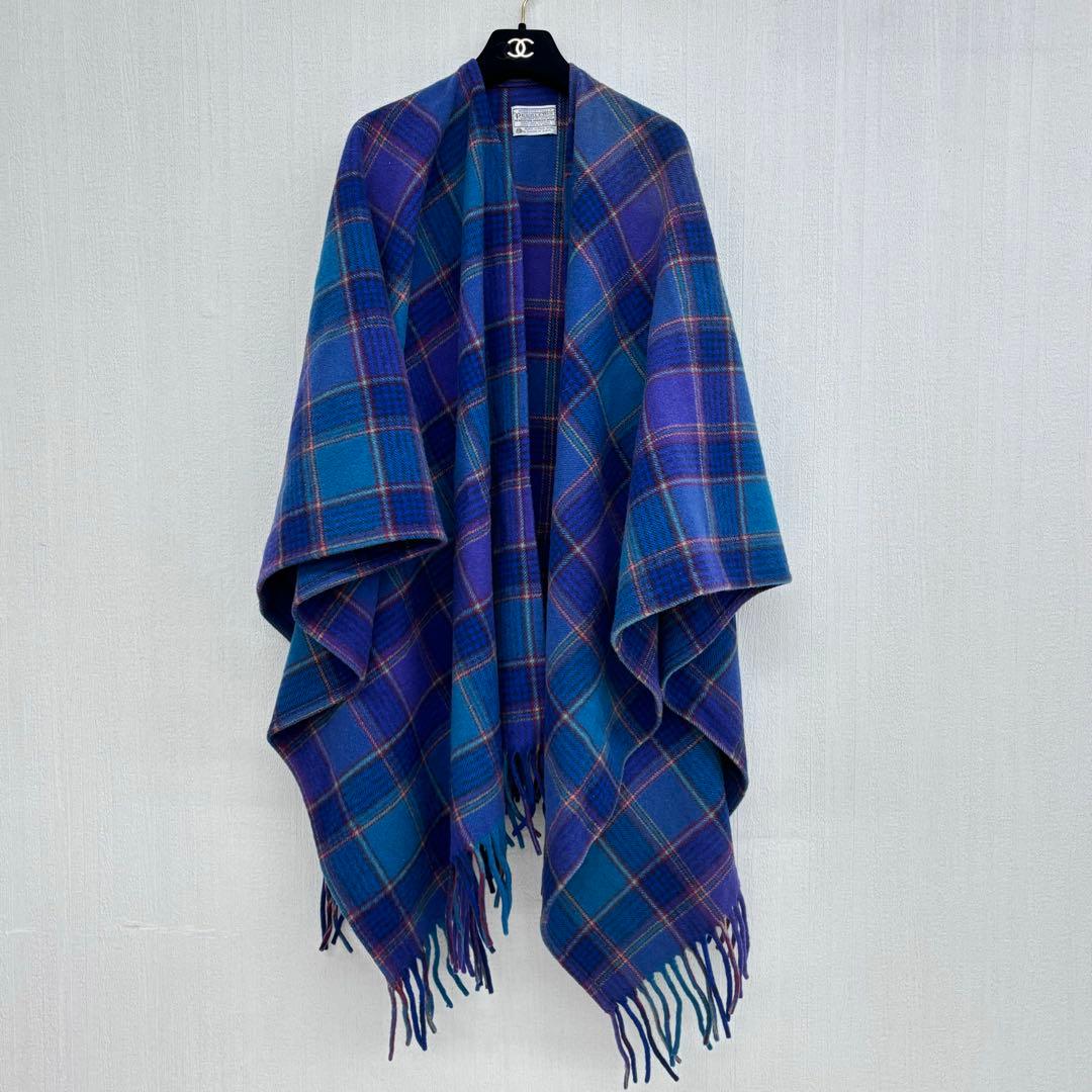 極美品⭐️ 70s ペンドルトン チェック柄 カーディガン U.S.A製 大きめ