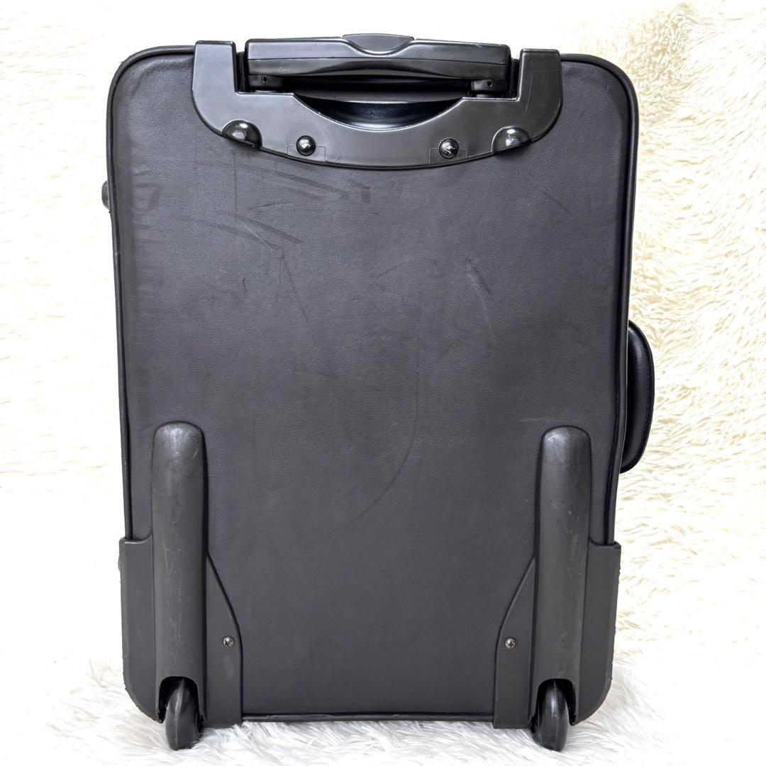 【希少・美品】 ロエベ オールレザー　アナグラム キャリーケース 黒