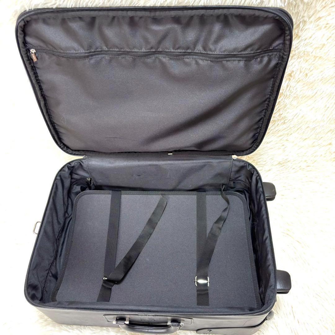 【希少・美品】 ロエベ オールレザー　アナグラム キャリーケース 黒