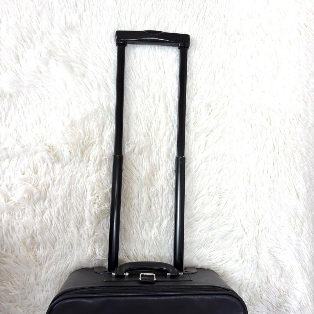 【希少・美品】 ロエベ オールレザー　アナグラム キャリーケース 黒