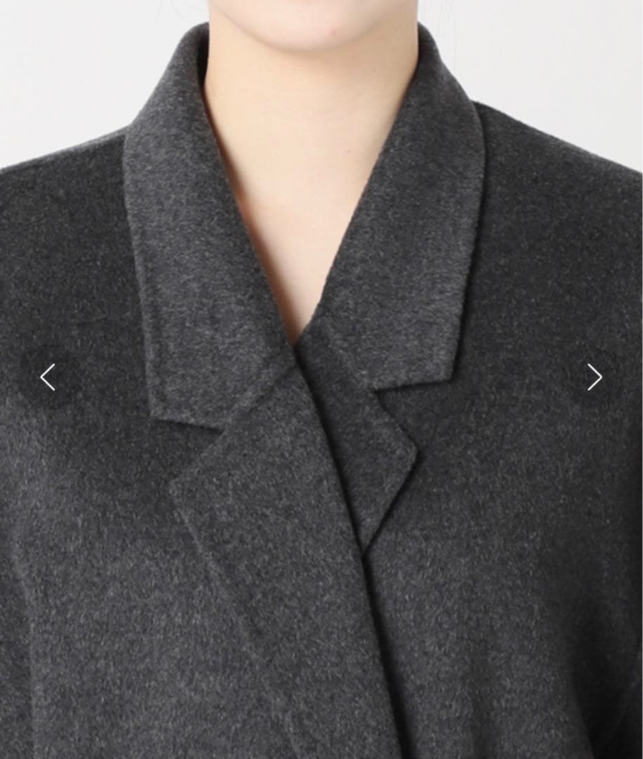 スピックアンドスパン　super 160s ロングチェスターカラーコート