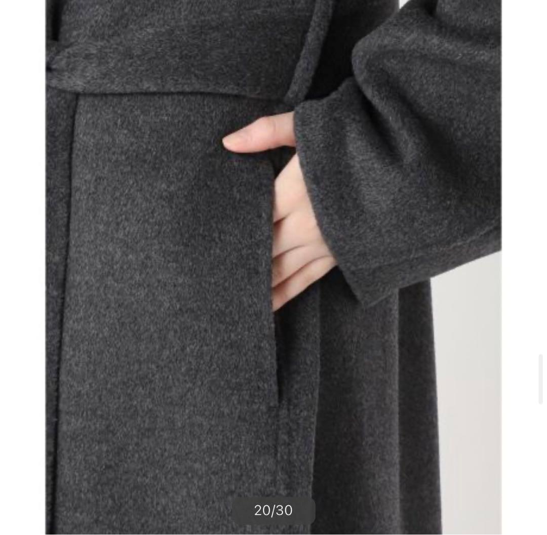 スピックアンドスパン　super 160s ロングチェスターカラーコート