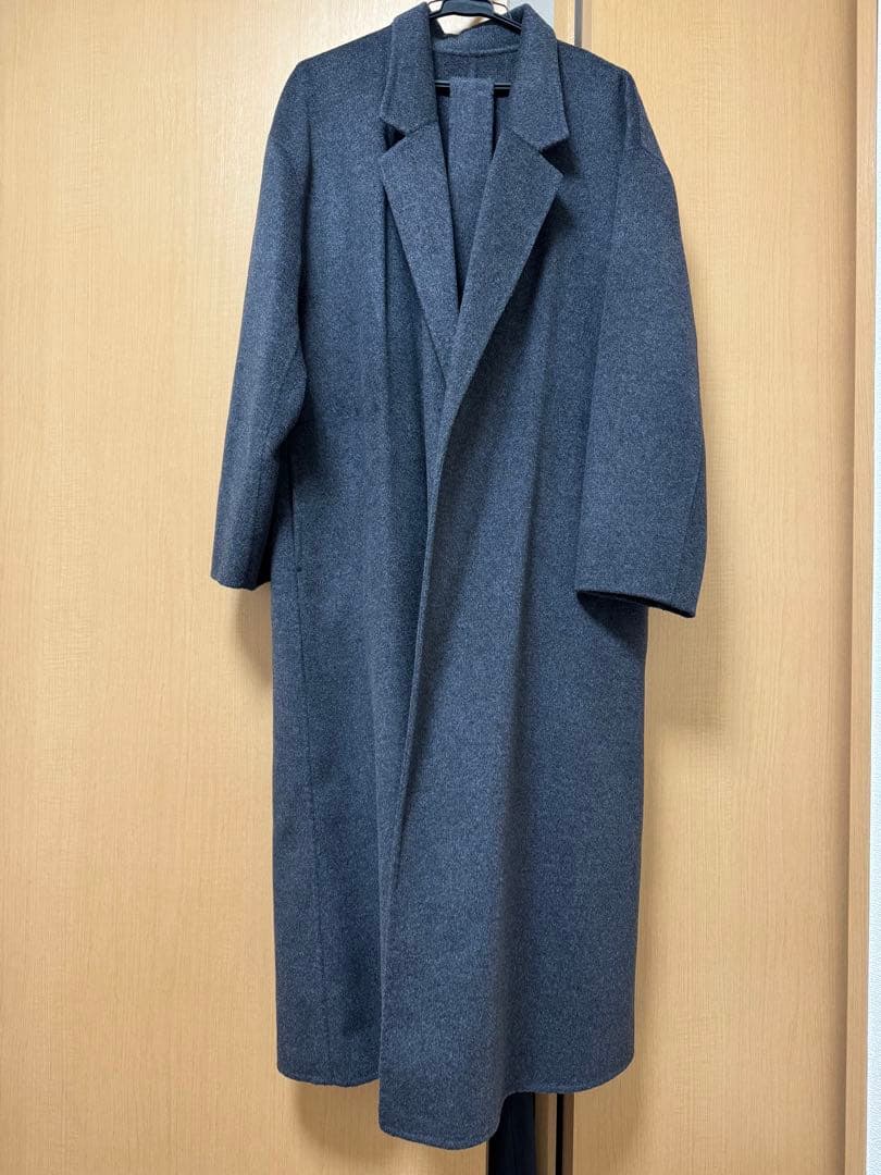 スピックアンドスパン　super 160s ロングチェスターカラーコート