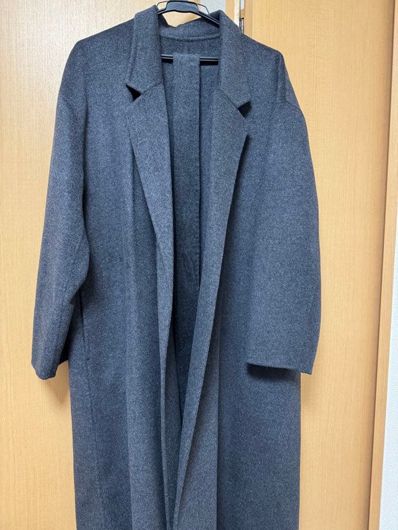 スピックアンドスパン　super 160s ロングチェスターカラーコート